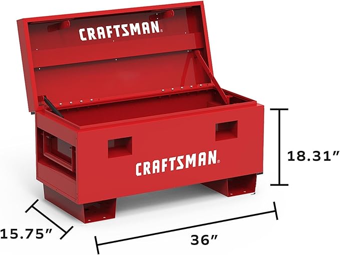 36" Craftsman Jobsite Box in Red