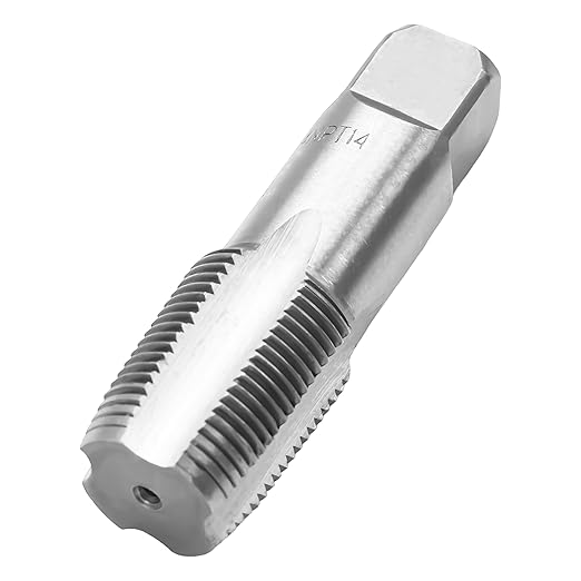 HFS(R) 5PCS NPT Pipe Tap Set 竊?/8", 1/4", 3/8", 1/2" and 3/4", with Plastic Case for for Accurate Threads, Assorted Plumbers Mechanics DIY Thread Cutting Tools