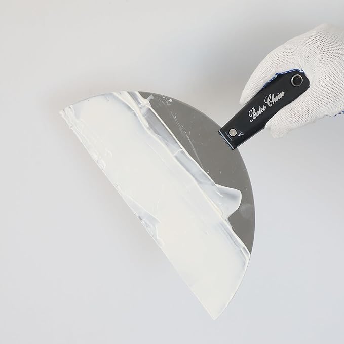 Bates- Putty Knife, 10 Inch, Plastic Handle, Carbon Steel, Flexible, Metal Scraper, Drywall Spackle Knife, Metal Paint Scraper Tool, Putty Knife Scraper, Wall Scraper, Drywall Knife, Spackle Tool