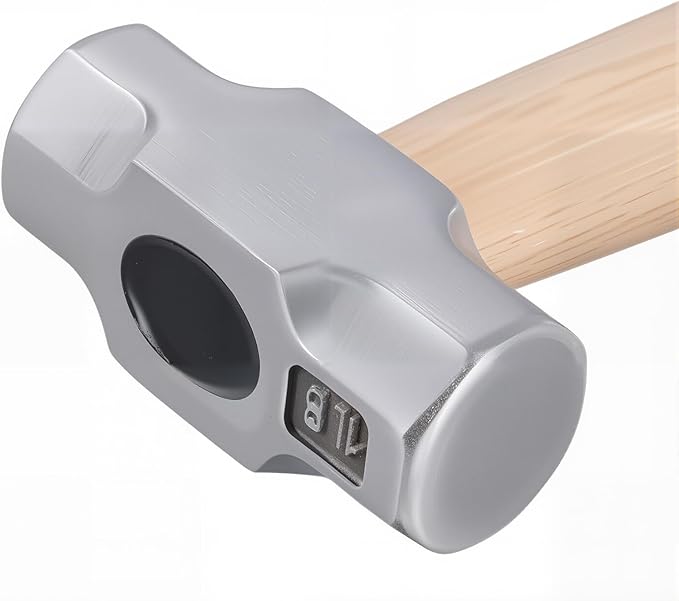 4 Pack Mini Sledge Hammer, Sledge Hammer with Wood Handle, 1 LB Crack Hammer for Metal Working and House Repairs