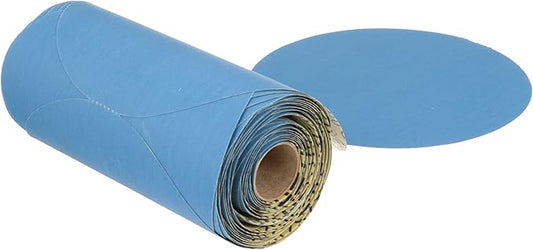 3M Stikit Blue Abrasive Disc Roll, 36211, No Hole, 6 in, 400+ Grade, Pack of 100, Automotive Sanding Discs for Coating Removal, Body Repair, Auto Sanding, Primer Sanding