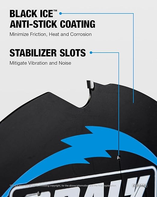 CRALY 10 Inch 6 Teeth Hardie Fiber Cement Circular Saw Blade, 5/8 Inch Arbor, Polycrystalline Diamond Tipped (PCD), Thin Kerf, Black Ice Coating, for Laminate Flooring(C1006FC)