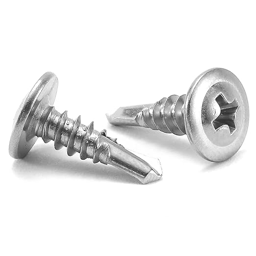 #10 x 5/8" Sheet Metal Screws 100PCS 410 Stainless Steel Truss Head Fast Self Tapping Screws by SG TZH