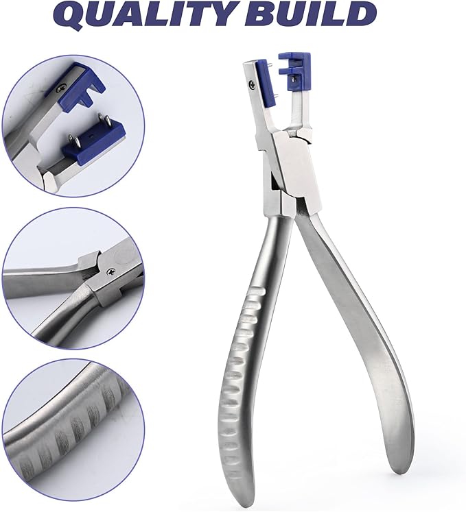 Professional Eye Glass Repairing Tools Kit for Rimless Glasses Frame Repair Tools to Adjust Glasses Arms Frame Eyeglasses Assemble & Disassemble & Adjusting Pliers Set