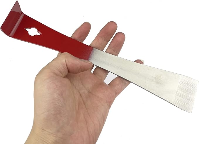 2 Pack Steel Bee Hive Tool Frame Lifter and Scraper for Beekeepers, J Hook and L Hook
