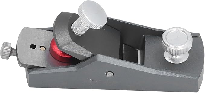 Mini Wood Planer Small Hand Planer Block Plane Aluminium Alloy Small Trimming Planer Adjustable Cutting Thickness Woodworking Tool for Wood Planing