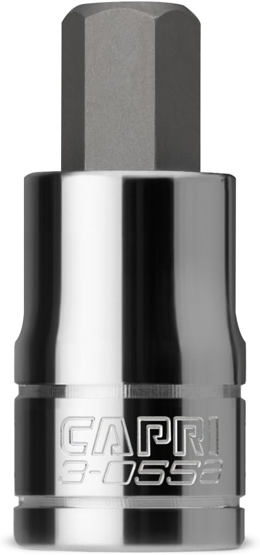 Capri Tools 3-0558 1/2-Inch Hex Bit Socket, 1/2-Inch Drive, SAE