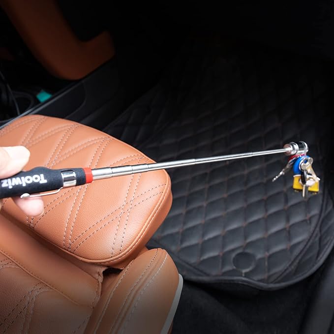 Toolwiz Telescopic Magnetic Pick up Tool (16LB), Extendable to 30 inch Extendable Magnet Pickup Tool, Gifts for Dad, Husband, Grandpa, Handyman Father's Day