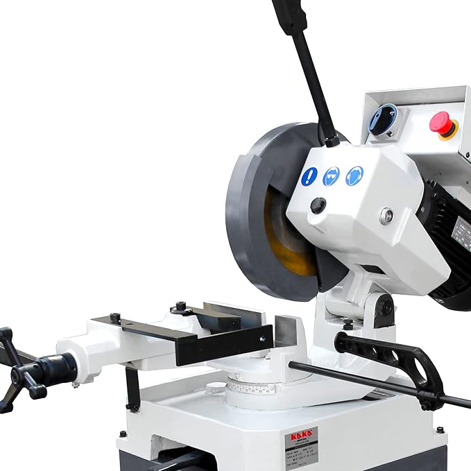 KAKA INDUSTRIAL Circular Coldsaw, 11 inch Heavy Duty Manual Metal Cutting Saw with Swivel Head (±45° Miter), 1.5HP 3-Phase Motor, HSS Blade and Coolant System for Steel, Aluminum, Copper - CS-11