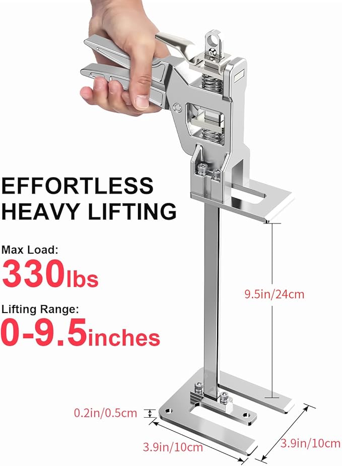Kolvoii Labor Saving Arm Jack, 2 Pack Stainless Steel Construction Jack, Versatile and Easy to Use Hand Lifting Tools Improved Quality Lifting Device