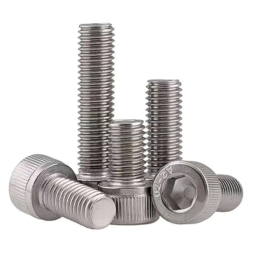 M10-1.5 x 130mm Socket Head Cap Screws Metric, Hex Socket Screw, Allen Socket Drive, 304 Stainless Steel (A2-70), Full Thread, Bright Finish, Machine Thread, DIN912,2 Pcs