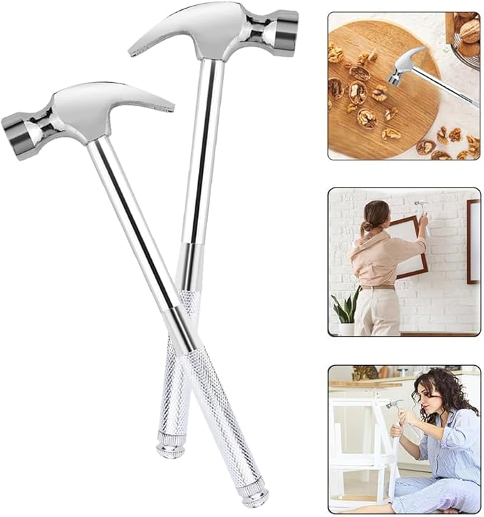 Claw Hammers GooMood 6 in 1 Metal Hammer 【a reliable set of tools for basic home maintenance】Multifunctional Camping Hammer Set Screwdriver with Screwdriver Hammers Multitool Hand Tools