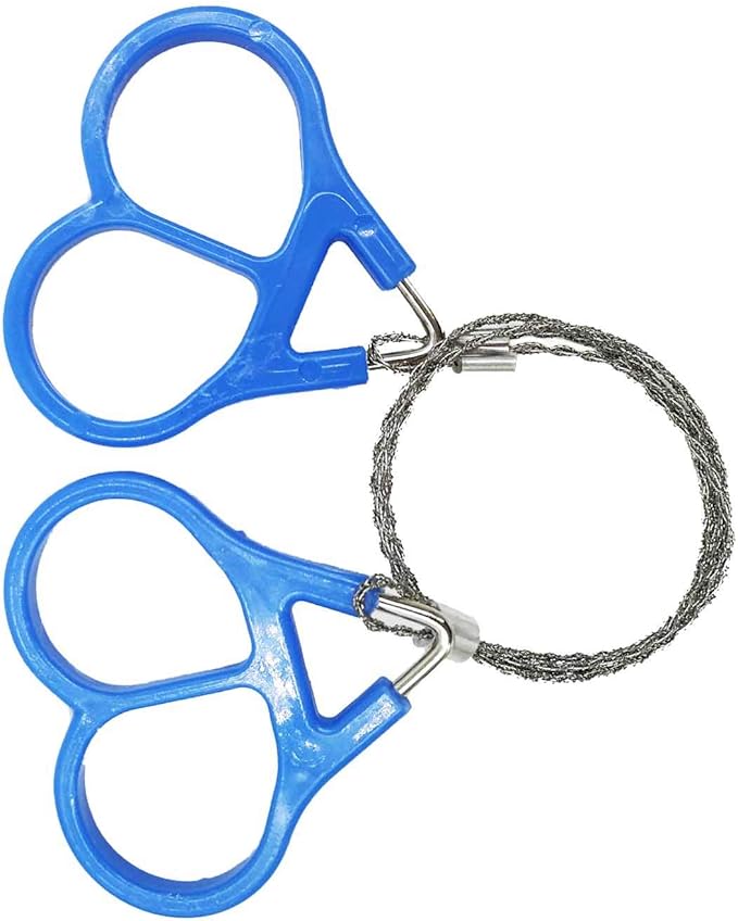 Survival Wire Saw for Camping Emergency: 4pcs Portable Stainless Steel Hand Cable Saw for PVC Pipe Wood Cutting