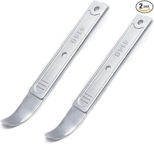 2-Piece 4140 Pry Bar Removal Tool, Pry Tool Pry Bar, Automotive Panel Removal Tool for Removing Auto Trim Interior, Demolishing Flooring and Roofing, Trim Removal Tool, Metal Pry Tool