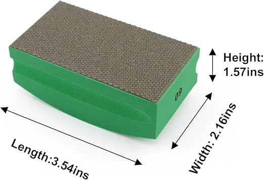 Diamond Hand Polishing Pads Foam Back for Glass Granite Marble Concrete Stone Sanding and Polishing (4pcs/Set)