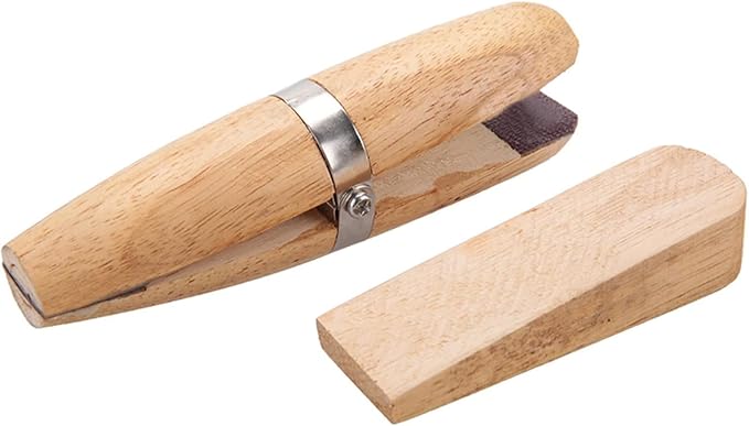 Wooden Ring Clamp, Portable Jaws Hand Tool for Jewelry Making Stone Setting Small Objects Grinding,Polishing,Engraving Repair
