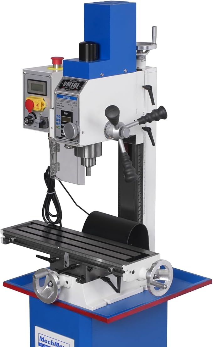 6"x20'' Benchtop Mill Drill Machine, Variable Speed, R8 Spindle, 1 HP 110V, Compact Milling Drilling Tool for Garage Shop, DIY Metalworking without Stand,Model VM18L