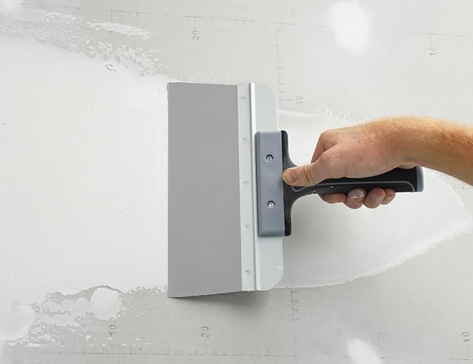 ROLLINGDOG 10 Inch Taping Knife - Drywall Taping Knife,Threaded End Can be Attached to Extension Pole,Stainless Steel Blade,Ideal for Skimming and Smoothing Walls and Ceilings