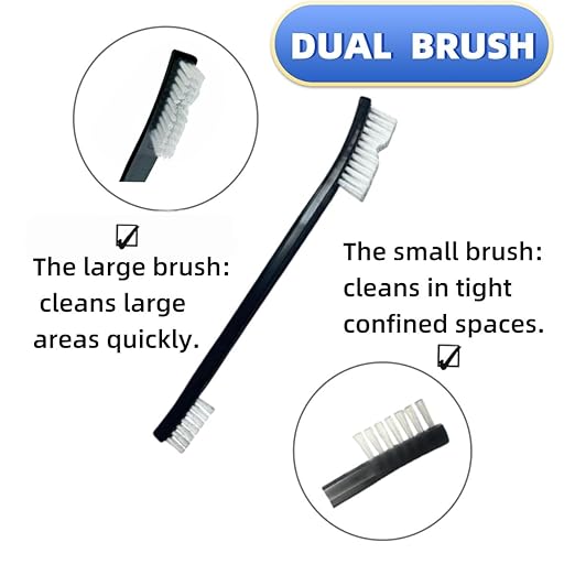 10-Pack Soft Bristle Brushes for Cars, Motorcycles & Households ??Clean Engine Parts, Window Tracks & Bicycle Chains - Includes Grill Brush & Heat-Resistant Gun Cleaning Brushes