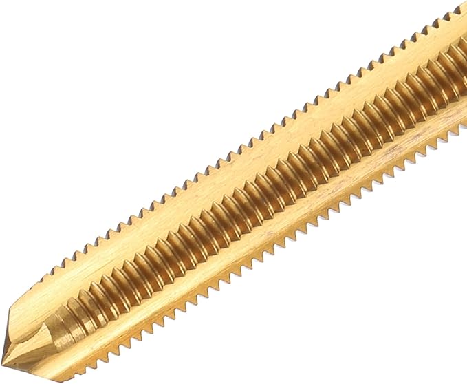 uxcell Metric Thread Tap M6 x 0.75 H2 100mm Straight Flute Screw Thread Milling Machine Taps Threading Tapping Repair Tool