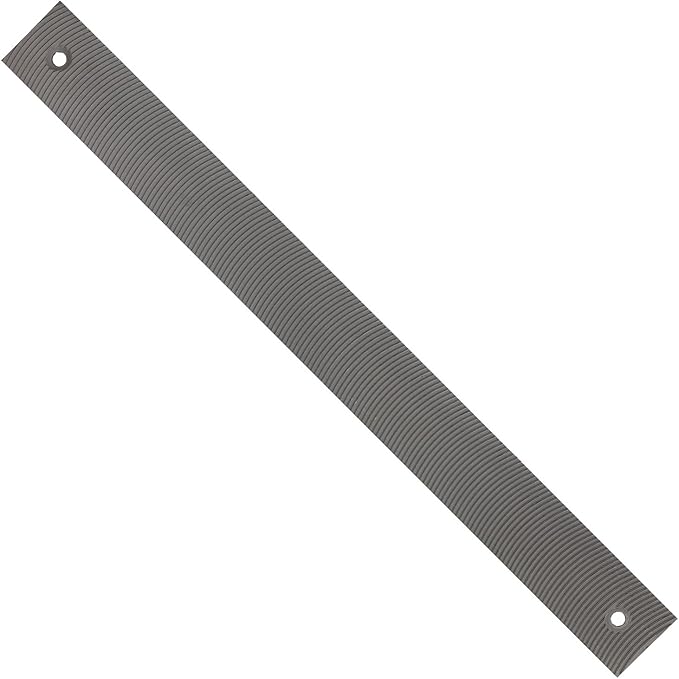 KUZURYU Double-Sided 14-Inch Flexible Flat Fine-Tooth File Blade, 12 Teeth per Inch - Features an adjustable file holder mounting hole, suitable for shaping, trimming, and filing contour surfaces.