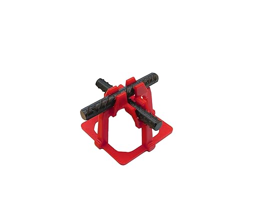 Hercules Plastic 1-1/2" Rebar Chair - (50 Count) Superior Strength & Quality Concrete Snap Rebar Chair For #4 Rebar (50, 1.5??Rebar Chair)