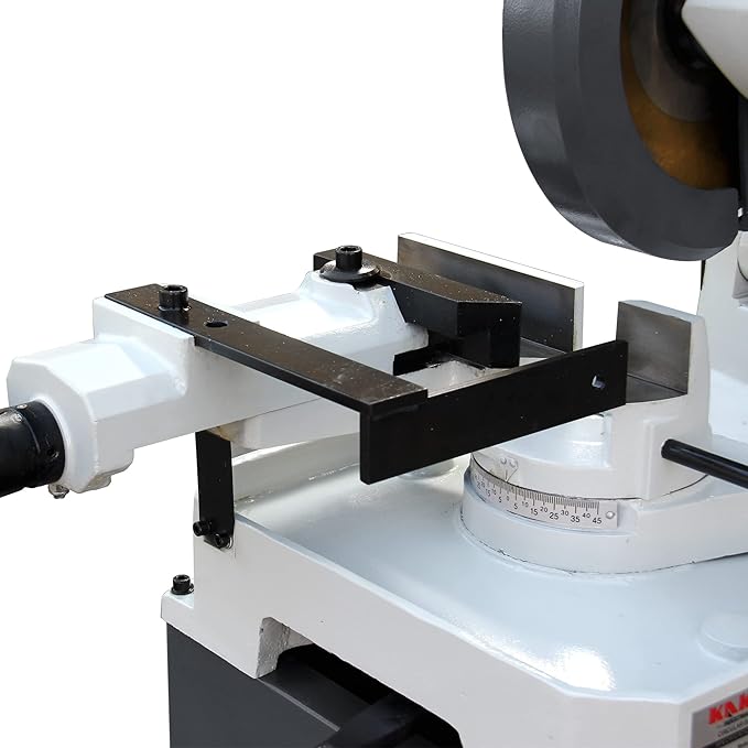 KAKA INDUSTRIAL Circular Coldsaw, 11 inch Heavy Duty Manual Metal Cutting Saw with Swivel Head (±45° Miter), 1.5HP 3-Phase Motor, HSS Blade and Coolant System for Steel, Aluminum, Copper - CS-11