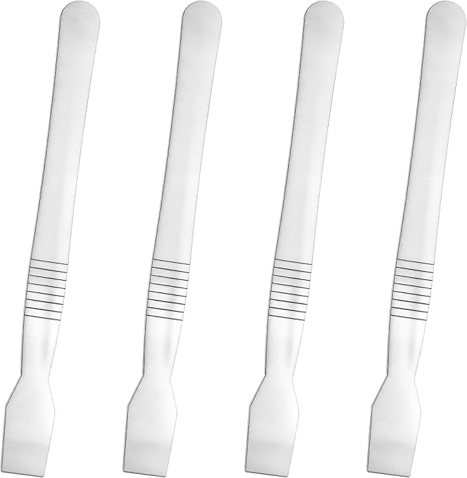 4PCS Metal Scraper Small Paint Scraper Tool for Cleaning Removing Labels Oil Stains Food in Narrow Spaces Gaps