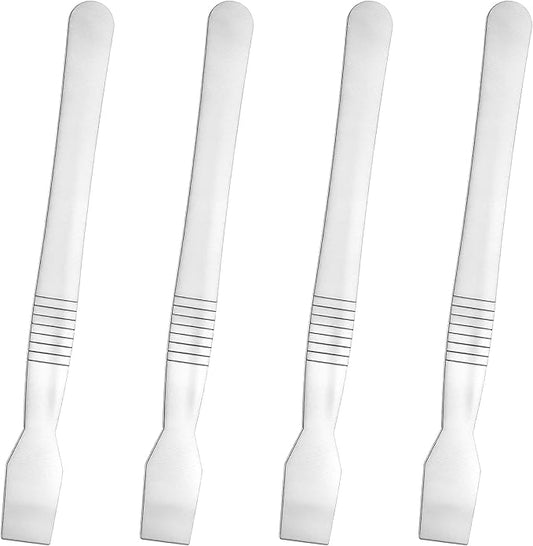 4PCS Metal Scraper Small Paint Scraper Tool for Cleaning Removing Labels Oil Stains Food in Narrow Spaces Gaps