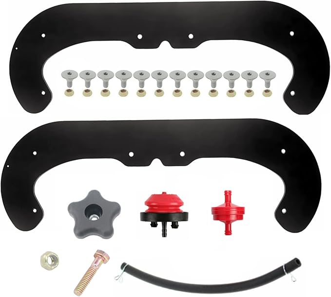 ANTO 117-7700 Snow Blower Rubber Paddles for Power Clear 418ZE 418ZR 518ZE 518ZR 180 38170 38171 Snowblower (with Handle Knob)