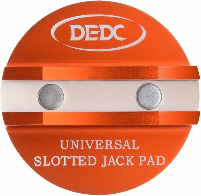 DEDC Universal Aluminum Grooved Magnetic Jack Pad, Jacking Puck Pinch Weld Frame Rail Adapter, Oil Change Mush Haves, Change Tire Repair Tires Oil Must Have, for Car SUV Truck Pickup Sedan MPV Wagon
