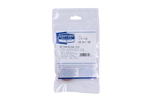 Century Drill & Tool, 92719, 20.0X1.50,Rethreading Die,Tool Set, Thread Repair