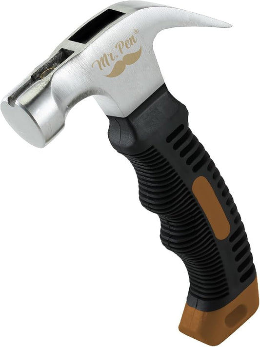 Mr. Pen- 8oz Brown Camping Hammer - Claw, Stubby, Tack, Magnetic, Small Women's Nail Hammer