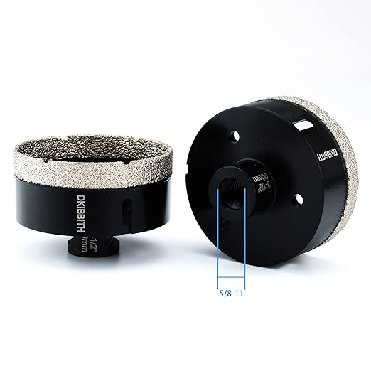 3-1/2" Dry Diamond Hole Saw,Diamond Core Bit for Granite Tiles Quartzite Marble Concrete Porcelain Ceramic Stones for Angle Grinders