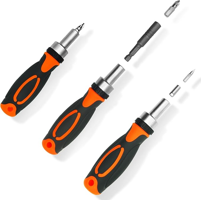 Ratcheting Screwdriver Set Screwdriver 42 in 1 Ratchet Wrench Set, With Rotatable Ratchet Handles 竊?Storage Case, Household Repair Tool Kits for Bike