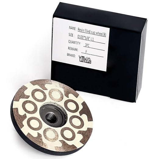 YIJING 4" Diamond Cup Wheel Resin Diamond Grinding Cup Wheel Fine Grit with Thread 5/8??11 for Grinding Stone Concrete and Tiles