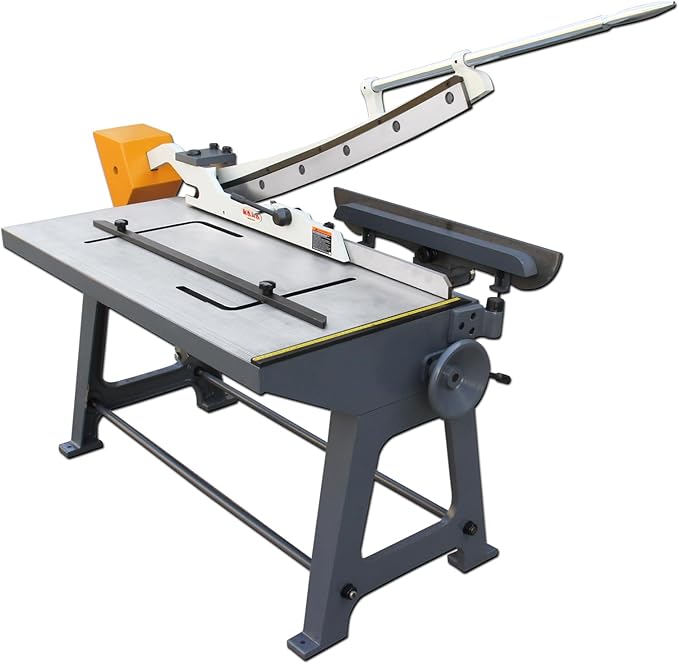 KAKA INDUSTRIAL Sheet Metal Shears,40-Inch 14Gauge (0.075 Inch) Guillotine Metal Shear,Sheet Cutter with Stand for Industrial Fabrication and Construction KHS-40