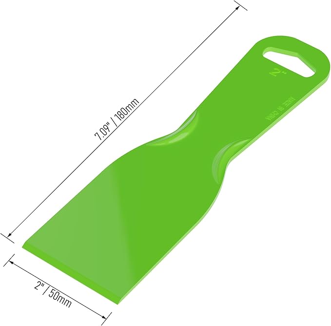 Plastic Putty Knife, 3 PCS 2 Inch Scraper Tool, Flexible Spackle Knives for Drywall, Decals, Wall Paper, Patching, Painting, Taping, Scraping Coating