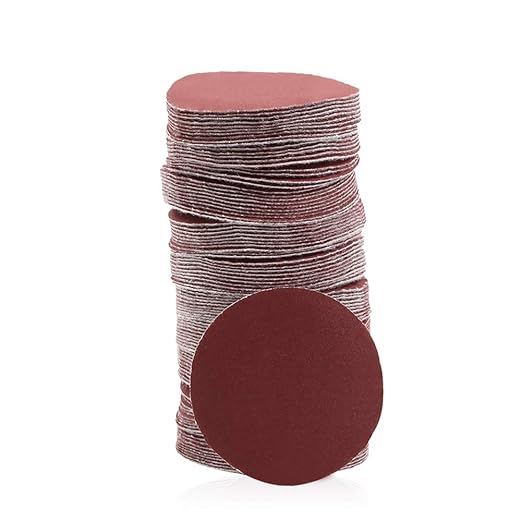 SPEEDWOX Hook and Loop Sanding Discs 100pcs 2 inch 400 Grit Sandpaper for Sanders Drill Grinder Rotary Tools Attachment Woodworking Wood Auto, No Hole