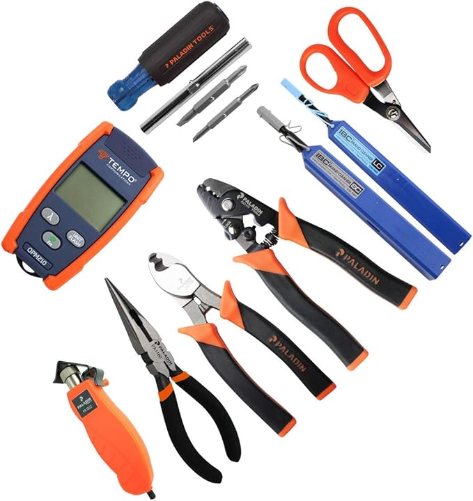 TEMPO FTK-PP Pro Plus Fiber Tool Kit, Ultimate Professional Fiber Optic Tools Set with Micro OPM and VFL (Fiber Termination Kit)