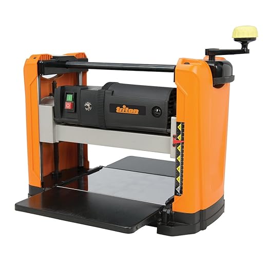 Triton TPT125 Benchtop Thickness Planer - 12-1/2" Wood Planer with 17,500 Cuts Per Minute, Adjustable Depth for Woodworking Projects, Efficient Dust Extraction System
