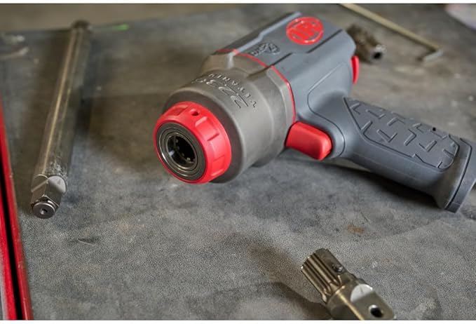 Ingersoll Rand 2236QTIMAX-2 DXS2 1/2" Air Impact Wrench, 2" Extended Anvil, Quiet, 1500 ft-lb Torque, Titanium Hammercase, Friction Ring Retainer, Pistol, Interchangeable Anvil, Multi-functional Tool