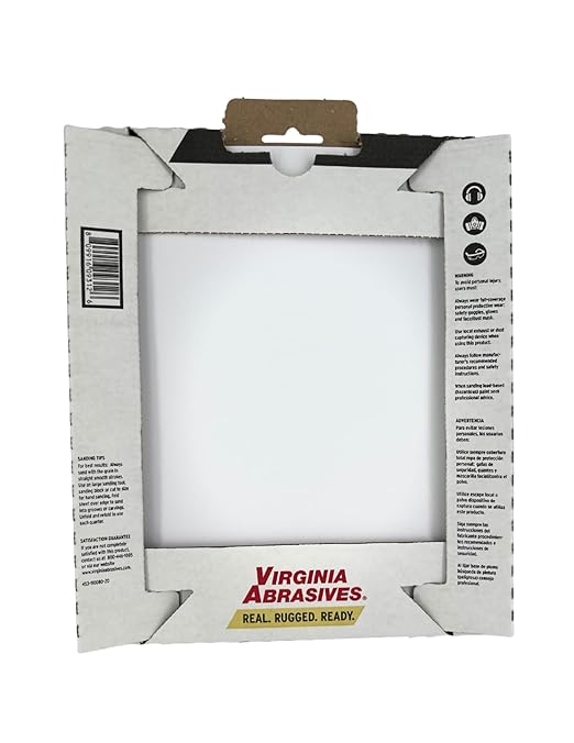 Virginia Abrasives 9??x 11??Commercial Pro Sandpaper Sanding Sheets, 100 grit, 20 Pack