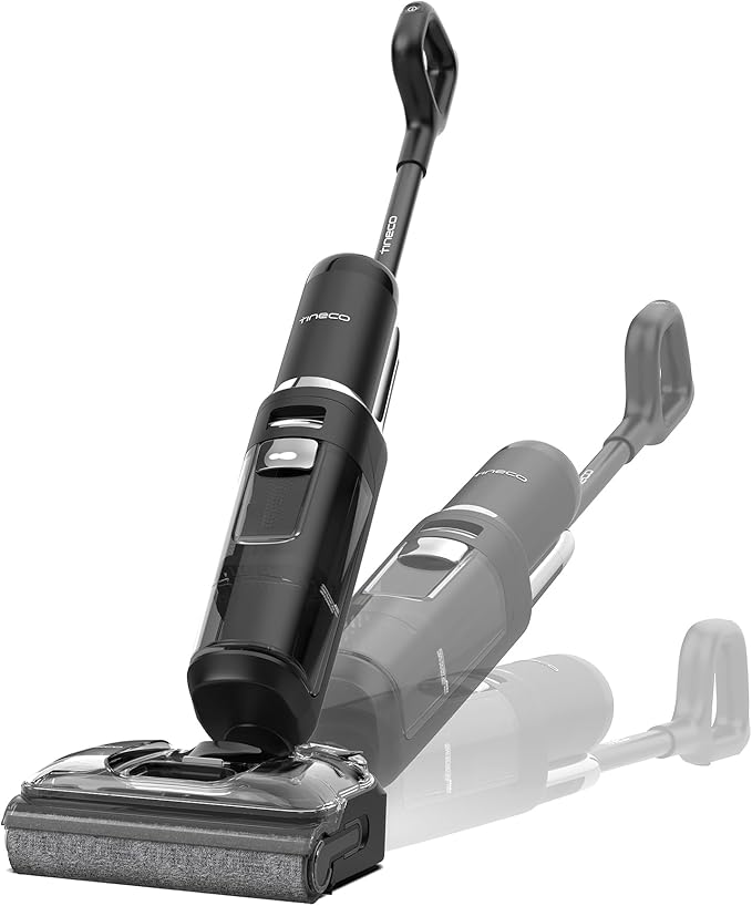 Tineco Floor ONE S7 Stretch Ultra Cordless Wet Dry Vacuum Cleaner, 180째Lay-Flat Anti-Tangle Design, 50 Minutes Runtime, 185??Flashdry Self-Cleaning, Dual-Sided Edge Cleaning Floor Cleaner