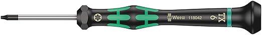 Wera 05118042001 Kraftform Micro 2067 Torx TX Electronics Precision Screwdriver, TX6 Head, 40mm Blade Length