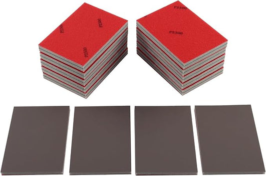 24pcs 2500Grits Sanding Sponge, Wet and Dry 4"x3" Sanding Block, Reusable Sand Paper for Metal Wood Drywall Walls Stone Automotive Paint Plastic DIY (2500 Grits)
