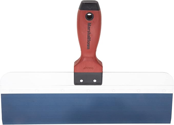 MARSHALLTOWN DuraSoft Taping Knife, 14 Inch Blue Steel Blade, Made in the USA, For Drywall Finishing, 3514D
