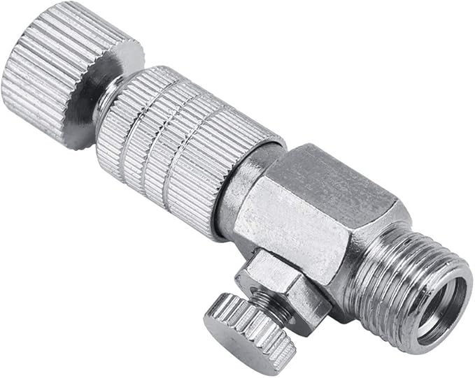 Tbest Harder Steenbeck Airbrush Quick Connect,Airbrush Quick Release Disconnect Adapter 1/8 in Male and Female Connections Adapter with Adjustable Control Valve Airbrush Accessories