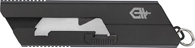 Gerber Gear EAB Utility Knife, Clips to Pocket or Keychain with Replaceable Razor Blade for Everyday Carry, EDC Gear with Box Cutter Retractable, Mini Black