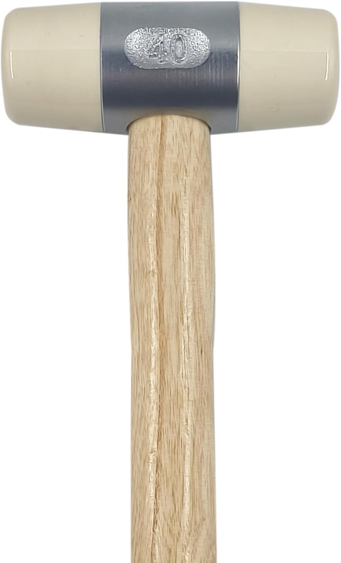 Nylon rubber mallet 40 oz white